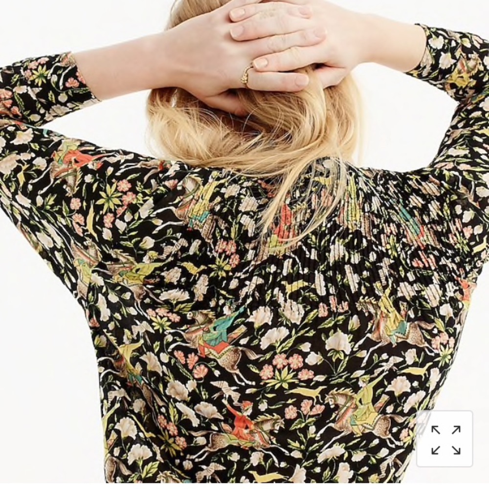 Drake’s for j crew horseback rider Popover top - Picture 5 of 6